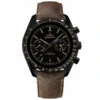 Dark Side of the Moon Vintage Black replica 311.92.44.51.01.006, black dial with beige hands, brown suede strap
