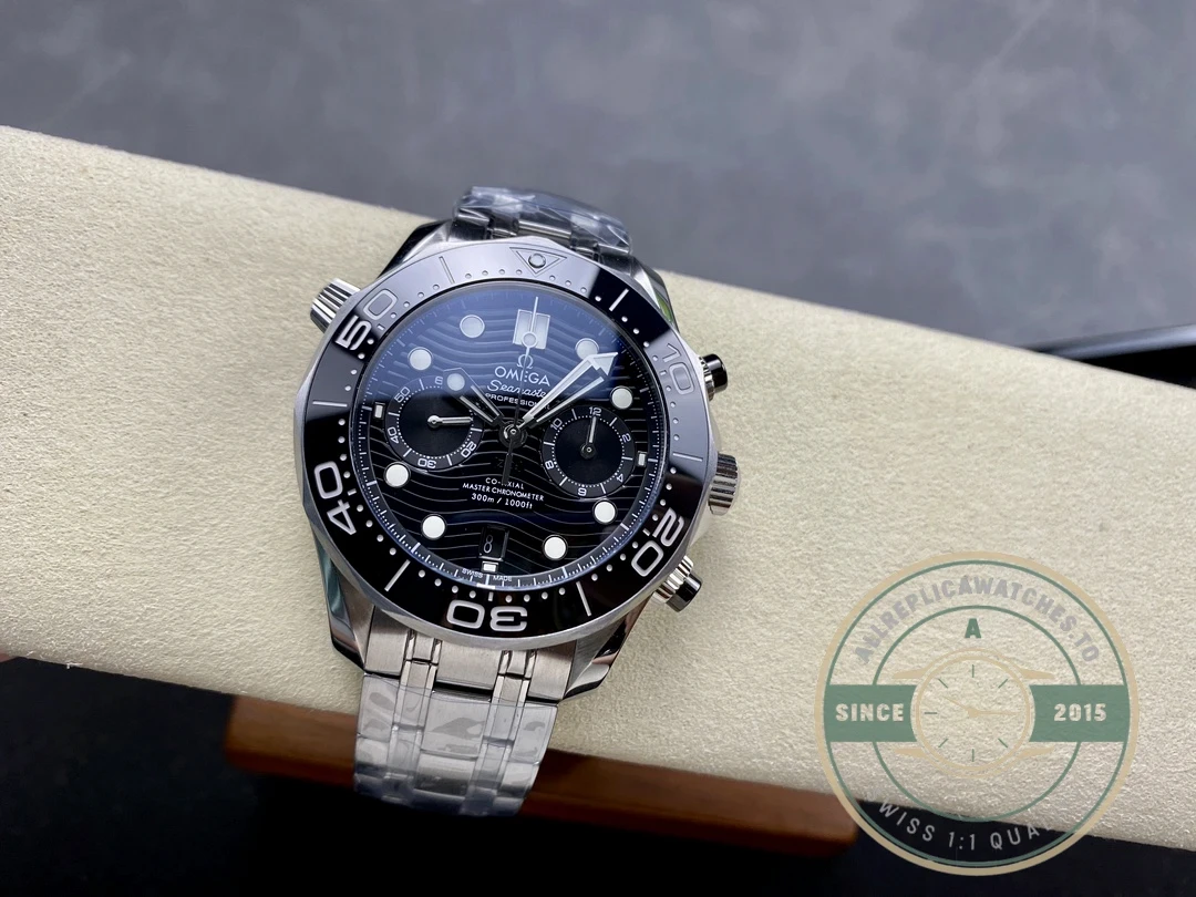 Fake Omega Seamaster Black Dial 44mm 210.30.44.51.01.001 - Factory Super Clone Watch