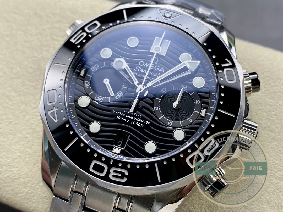 Fake Omega Seamaster Black Dial 44mm 210.30.44.51.01.001 - Swiss-Made Clone Watch