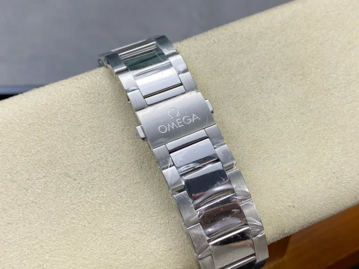 Bracelet on the cushion, OMEGA on the clasp cover, grey Aqua Terra
