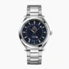 Omega Seamaster GMT replica 231.10.43.22.03.001, blue teak dial, red GMT hand, date at 6