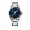 Omega Aqua Terra Spectre replica 231.10.42.21.03.004, blue patterned dial, yellow seconds hand, date at 3