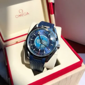 Watch on the cushion of a red and cream presentation box