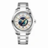 Omega Aqua Terra Worldtimer replica 220.10.43.22.03.001, white city ring, blue and green world map