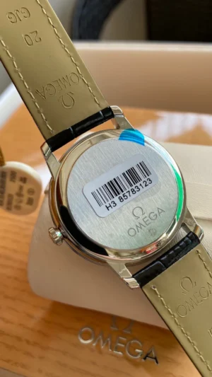 Caseback still carrying its barcode sticker