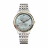 Omega De Ville 42mm two tone replica 434.20.42.22.02.001, rose gold tone bezel, silver pointer date dial