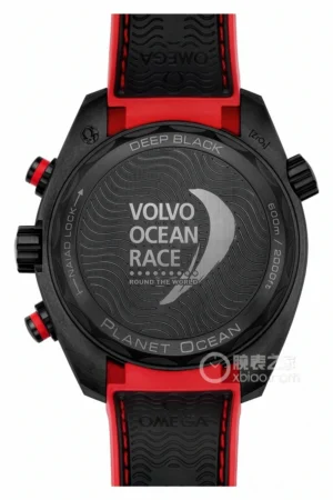 Caseback engraved for the Volvo Ocean Race, Deep Black lettering