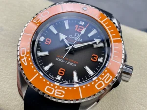 Gradient dial from the left, orange 3, 6 and 9