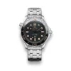 Omega Seamaster 007 bracelet replica 210.90.42.20.01.002, black dial with tan markers and broad arrow, tan bezel numerals