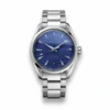 Omega Aqua Terra 41mm blue replica 220.10.41.21.03.001, blue teak dial, light blue script, date at 6