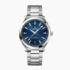 Omega Aqua Terra dark blue dial replica 220.10.41.21.03.004, dark blue teak dial, white script, date at 6