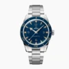 Omega Seamaster 300 blue replica 233.90.41.21.03.001, silver tone case, blue dial with beige numerals, blue bezel