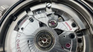 Macro of the movement balance and rotor hub
