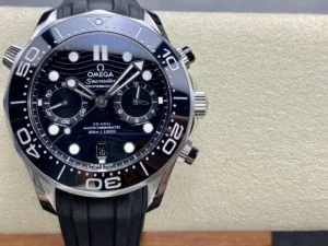 Omega Seamaster Diver 300M Chronograph 210.30.44.51.01.001 on black rubber