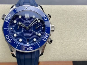 Omega Seamaster Diver 300M Chronograph 210.30.44.51.03.001 on blue rubber