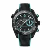 Omega Seamaster Emirates Team New Zealand replica 215.92.46.51.01.003, black case, turquoise countdown subdial