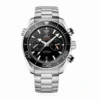 Omega Planet Ocean chronograph black replica 215.30.46.51.01.001, black dial and bezel, orange chronograph hand