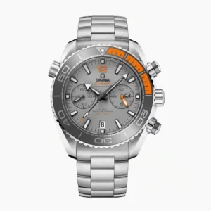 Omega Planet Ocean grey chronograph replica 215.90.46.51.99.001, grey dial and bezel, orange first quarter