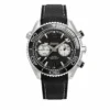 Omega Planet Ocean reverse panda replica 215.32.46.51.01.004, black dial, white subdials, black strap