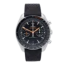 Omega Speedmaster Racing replica 329.32.44.51.01.001, black dial with orange accents, perforated black strap