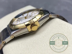 Crown and case finishing detail in studio lighting