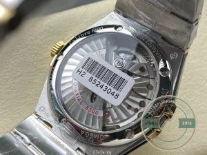 Constellation 38mm case side profile with crown detail