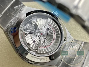 Close-up of steel bezel and dial markers