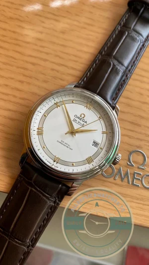 Replica Omega De Ville Gold 39.5mm 424.13.40.20.02.002 - Budget Luxury Replica Watch