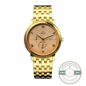 Replica Omega De Ville Prestige 40mm, Yellow Gold, 434.20.41.21.09.001 - Factory Super Clone Watch