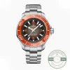 Replica Omega Planet Ocean 600m ULTRA DEEP, Orange bezel - Factory Super Clone Watch