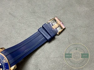 Seamaster 42mm case side profile with crown detail