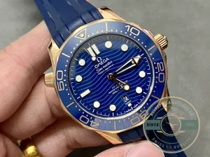 Omega Seamaster on wrist in natural lighting