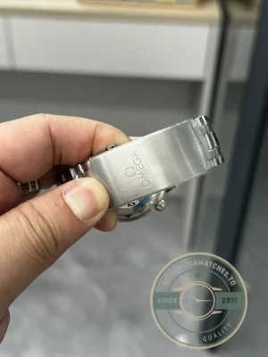 Crown and case finishing detail in studio lighting