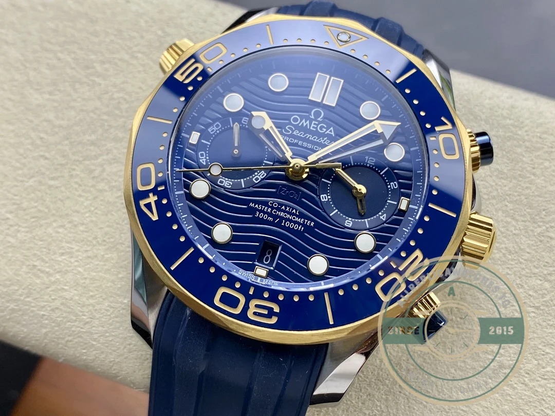 Replica Omega Seamaster Blue 44mm, Rubber 210.20.44.51.03.001 - Affordable Super Clone Watch