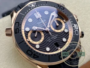 Crown and case finishing detail in studio lighting