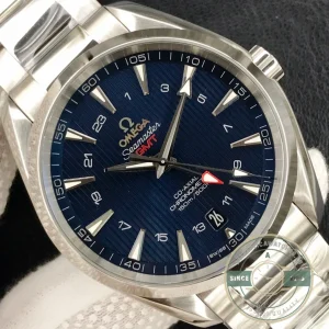 Caseback view showing Co-Axial movement through sapphire crystal