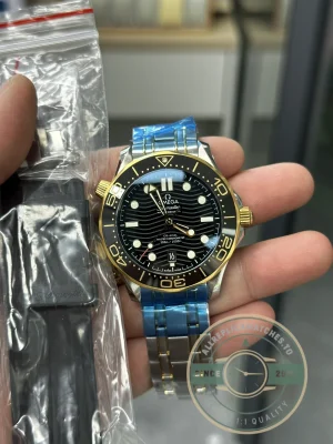 Replica Omega Seamaster Gold Bezel 210.20.42.20.01.002 - 1:1 Swiss Replica Watch