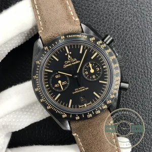 Speedmaster case side profile with crown detail