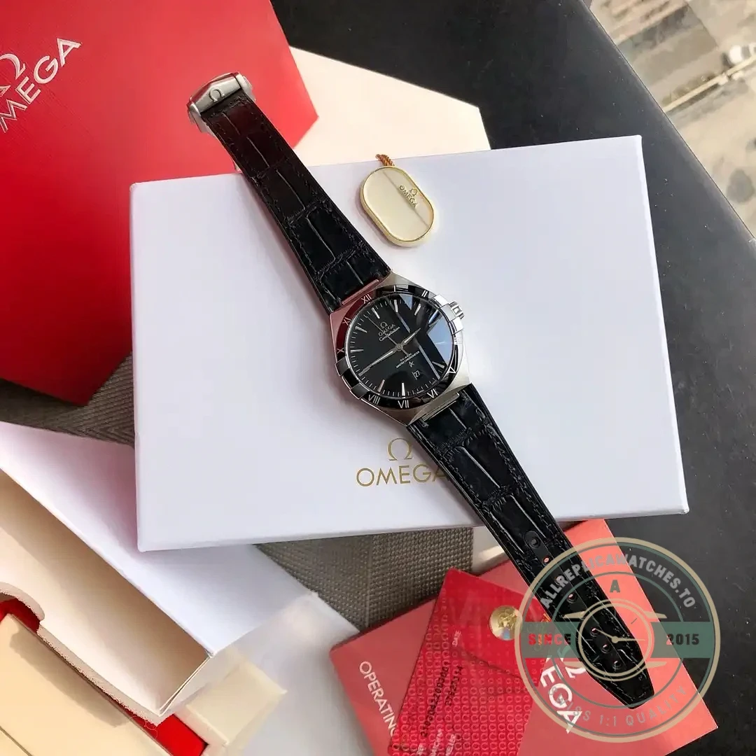 Omega Constellation profile showing slim case design