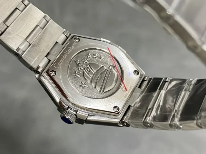 Steel bracelet strap detail with clasp
