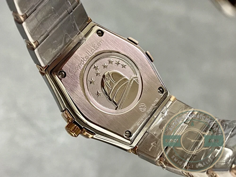 Constellation 25mm case side profile with crown detail