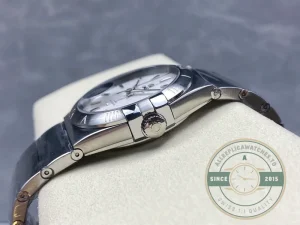 Crown and case finishing detail in studio lighting