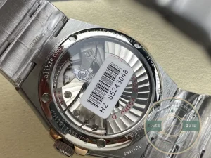 Constellation 38mm case side profile with crown detail