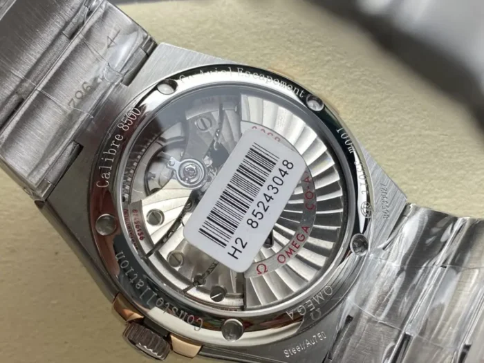 Constellation 38mm case side profile with crown detail
