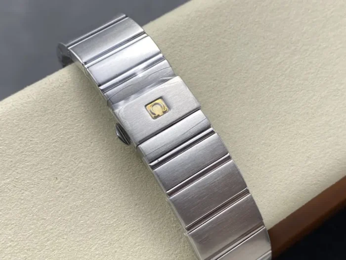 Caseback view showing Co-Axial movement through sapphire crystal