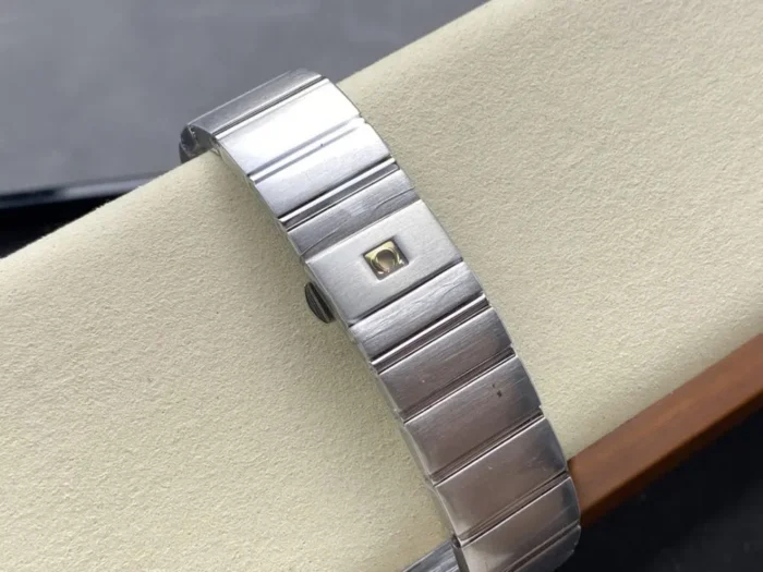 Complete front view showing black dial and bezel ring