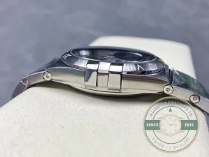 Steel bracelet strap detail with clasp