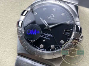 Superclone Omega Constellation Black Dial 38mm 123.10.38.21.51.001 - Luxury Replica Watch