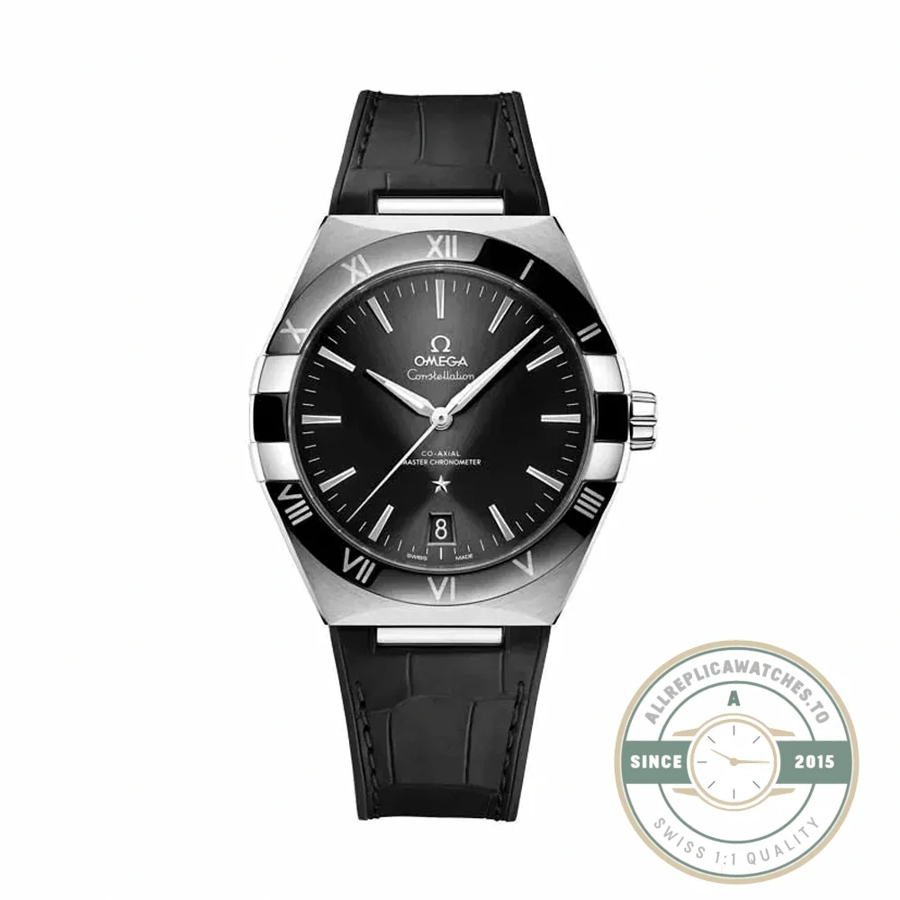 Omega Constellation Black dial front view