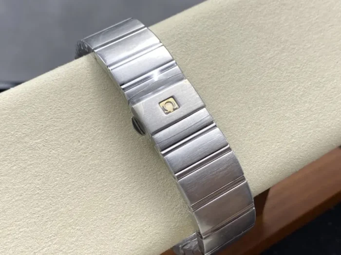 Caseback view showing Co-Axial movement through sapphire crystal